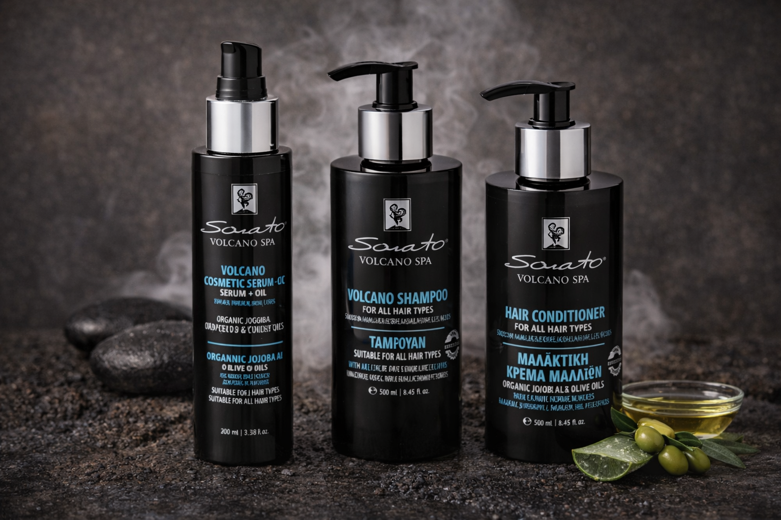 Zestaw Kosmetyków do pielęgnacji włosów Santo Volcano Spa